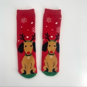 🌴 Christmas Fuzzy Socks